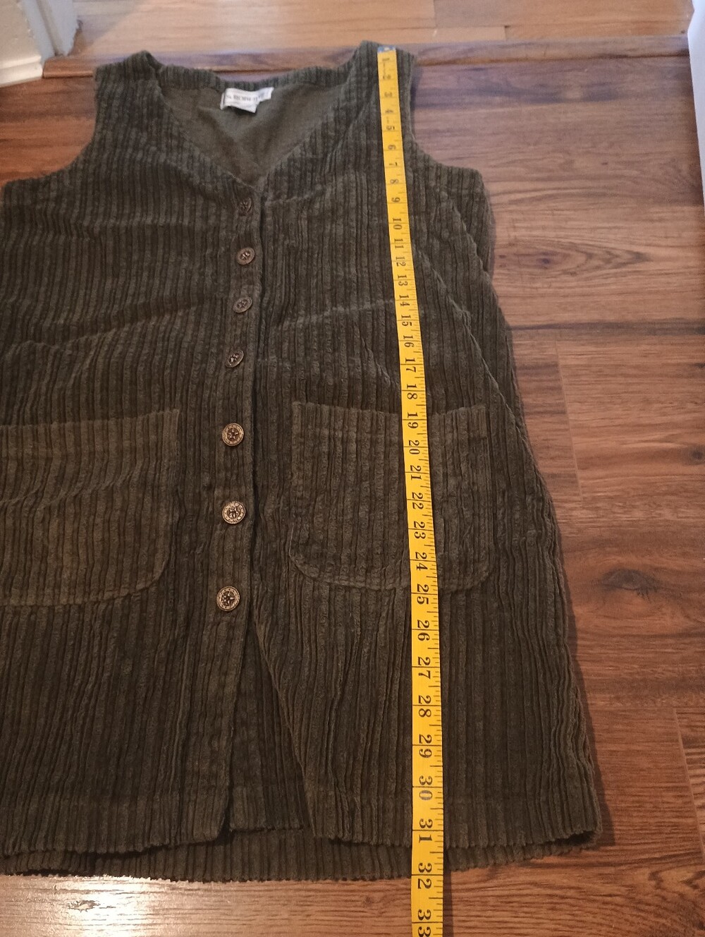 Vintage Pinafore Dress Bundle Of 2 Black Green 100% Cotton Medium Women's - Picture 13 of 15